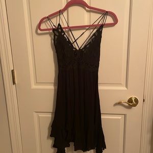 Black Free People slip dress size s/m